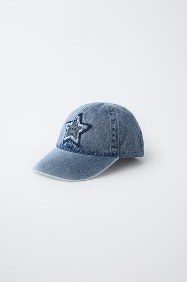 DENIM CAP WITH EMBROIDERED STAR - Blue by Zara - Image 2