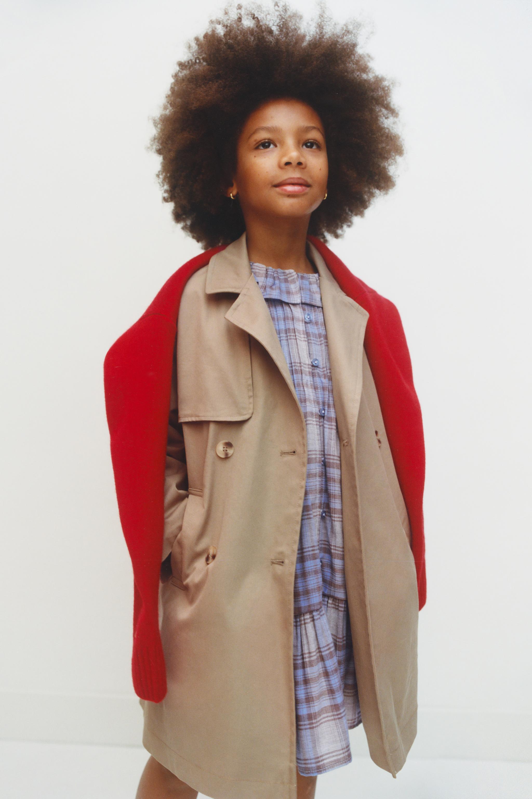 ロングベルトトレンチコート - きつね色 | ZARA Japan / 日本