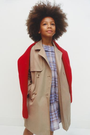 Zara LONG BELTED TRENCH COAT - Beige