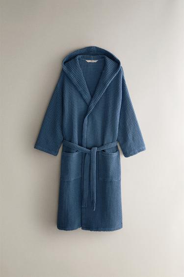 ΜΠΟΥΡΝΟΥΖΙ ΒΑΜΒΑΚΕΡΟ ΠΙΚΕ - ΜΠΛΕ-ΓΚΡΙ του Zara