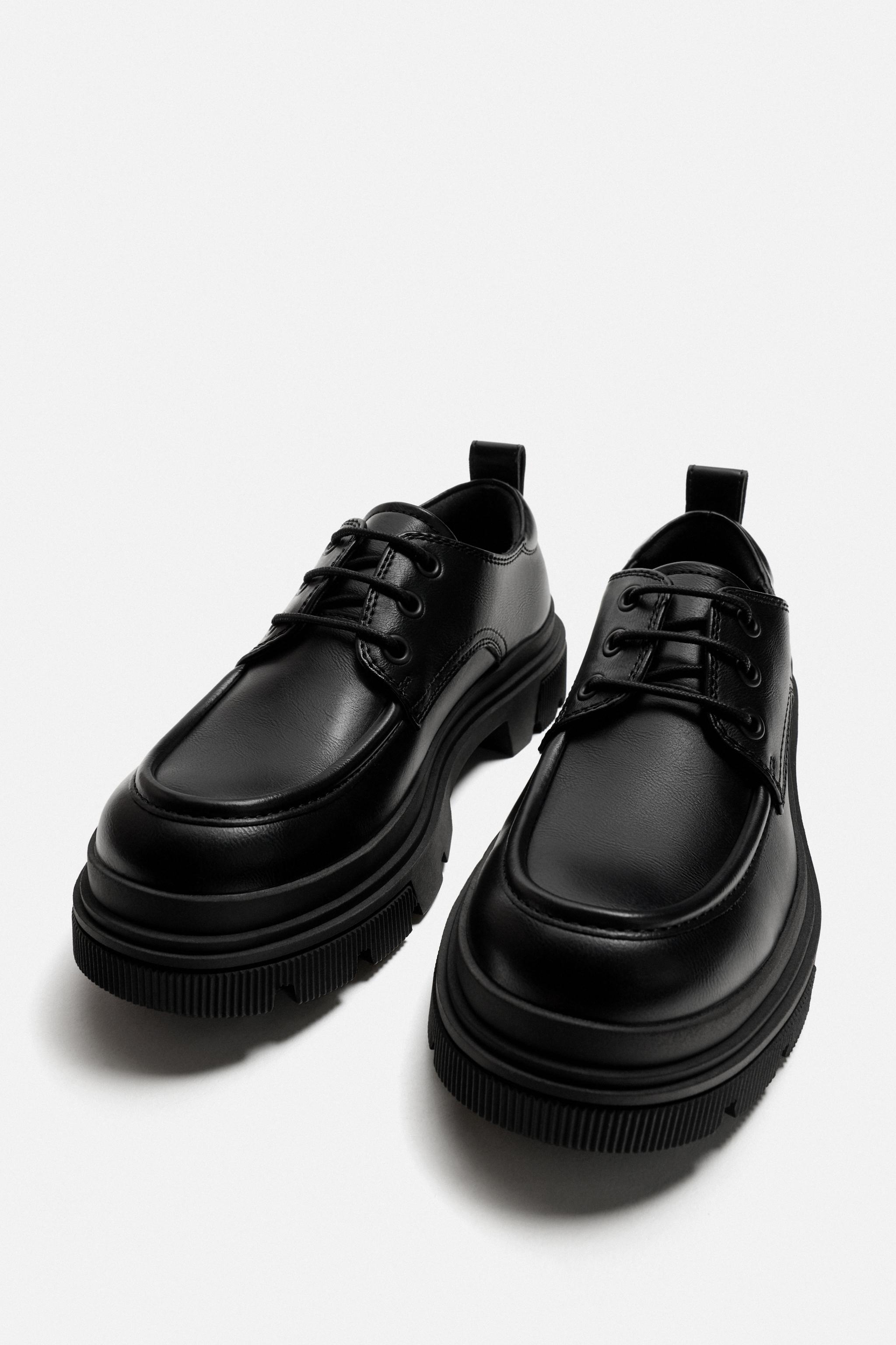 モックトゥ チャンキーシューズ - ブラック | ZARA Japan / 日本
