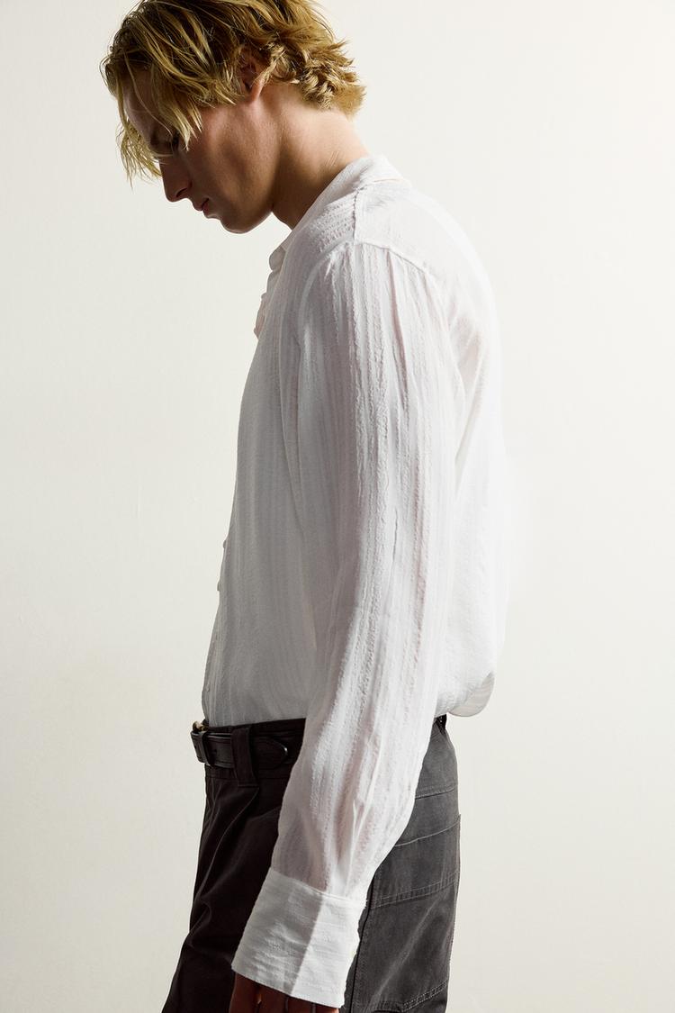 Camisa fluida 100 viscosa rayas