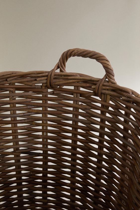 CORBEILLE ROTIN RONDE - Beige clair de Zara - Image 1