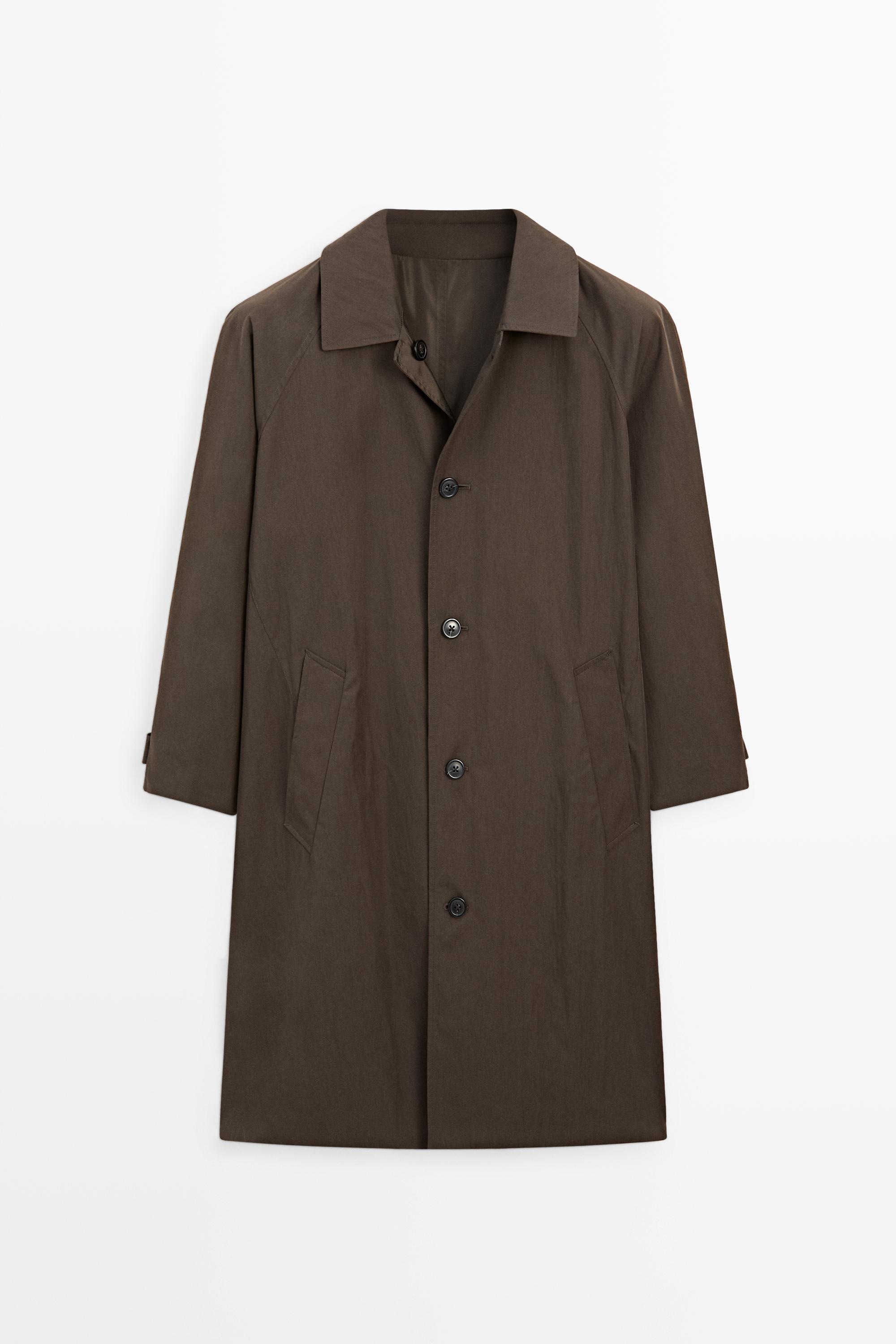 Long reversible trench coat - Chocolate | ZARA United States
