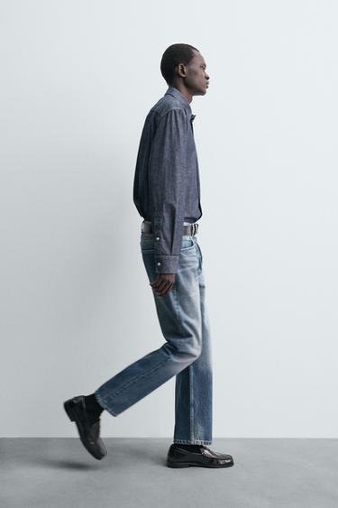 JEAN STRAIGHT ANKLE FIT - Bleu moyen de Zara - Image 5