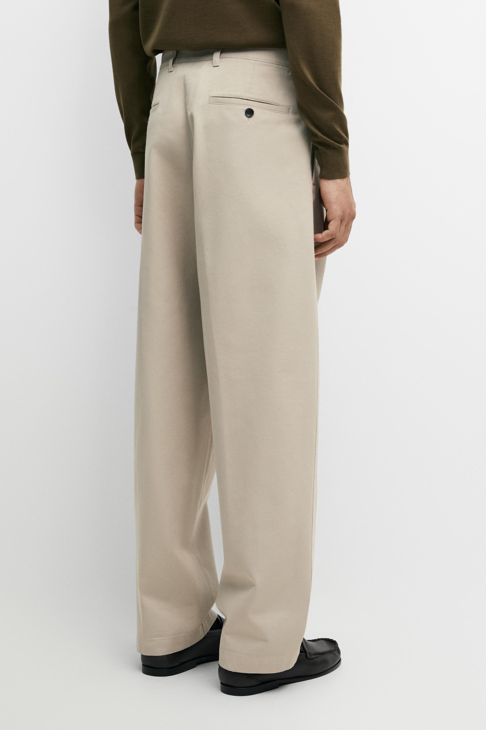 Barrel fit pants with darts