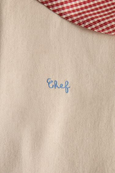 ADULT PIZZA PEANUTS™ CHEF'S JACKET - Light beige by Zara - Image 4