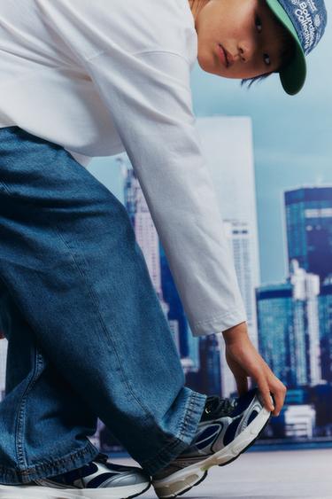 MESH TRAINERS - Blue by Zara