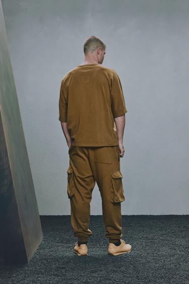 RELAXED FIT T-SHIRT X SR_A - Khaki by Zara