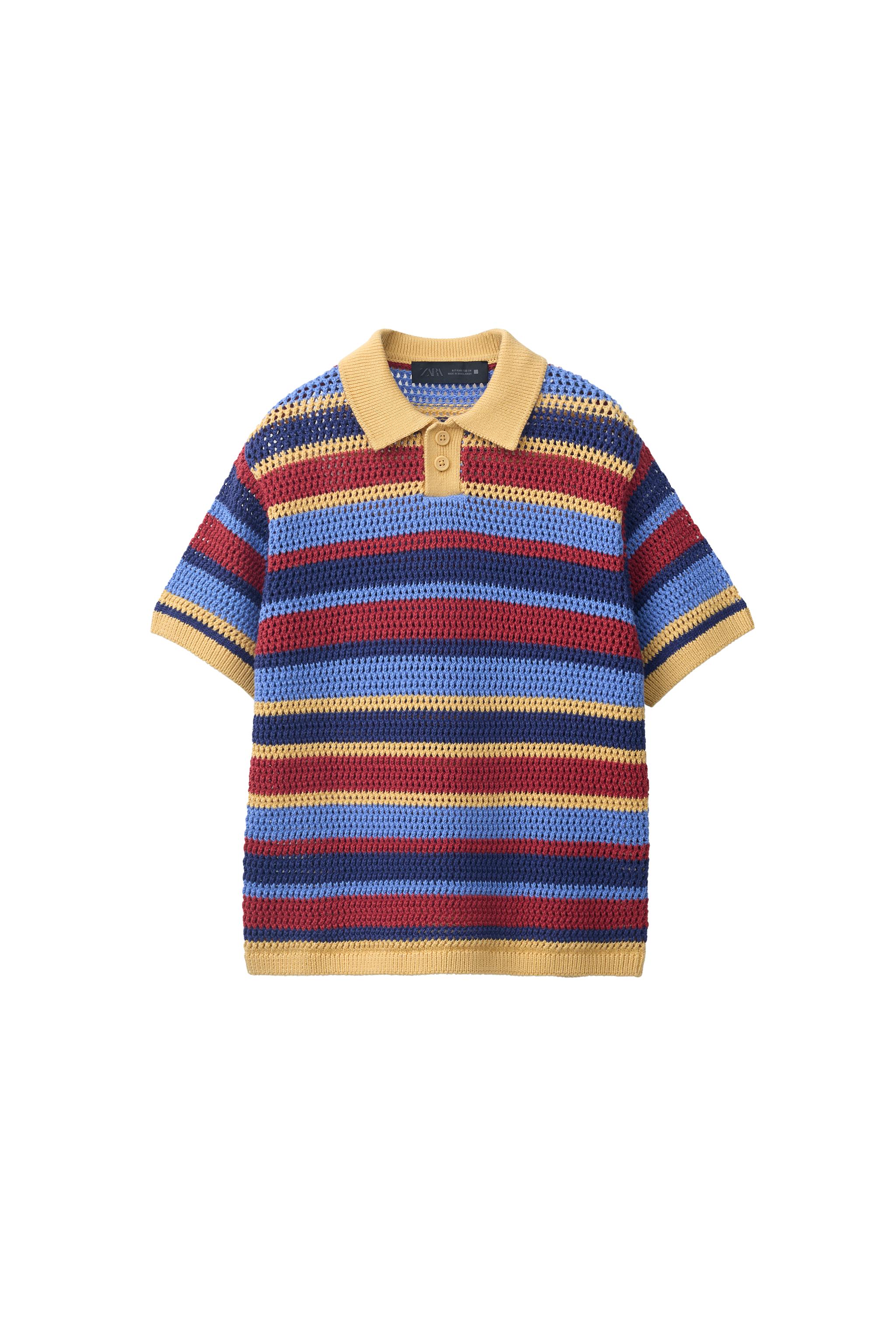 トップス MULTI BORDER LOGO KNIT POLO TOP MULTI BORDER LOGO KNIT POLO TOP