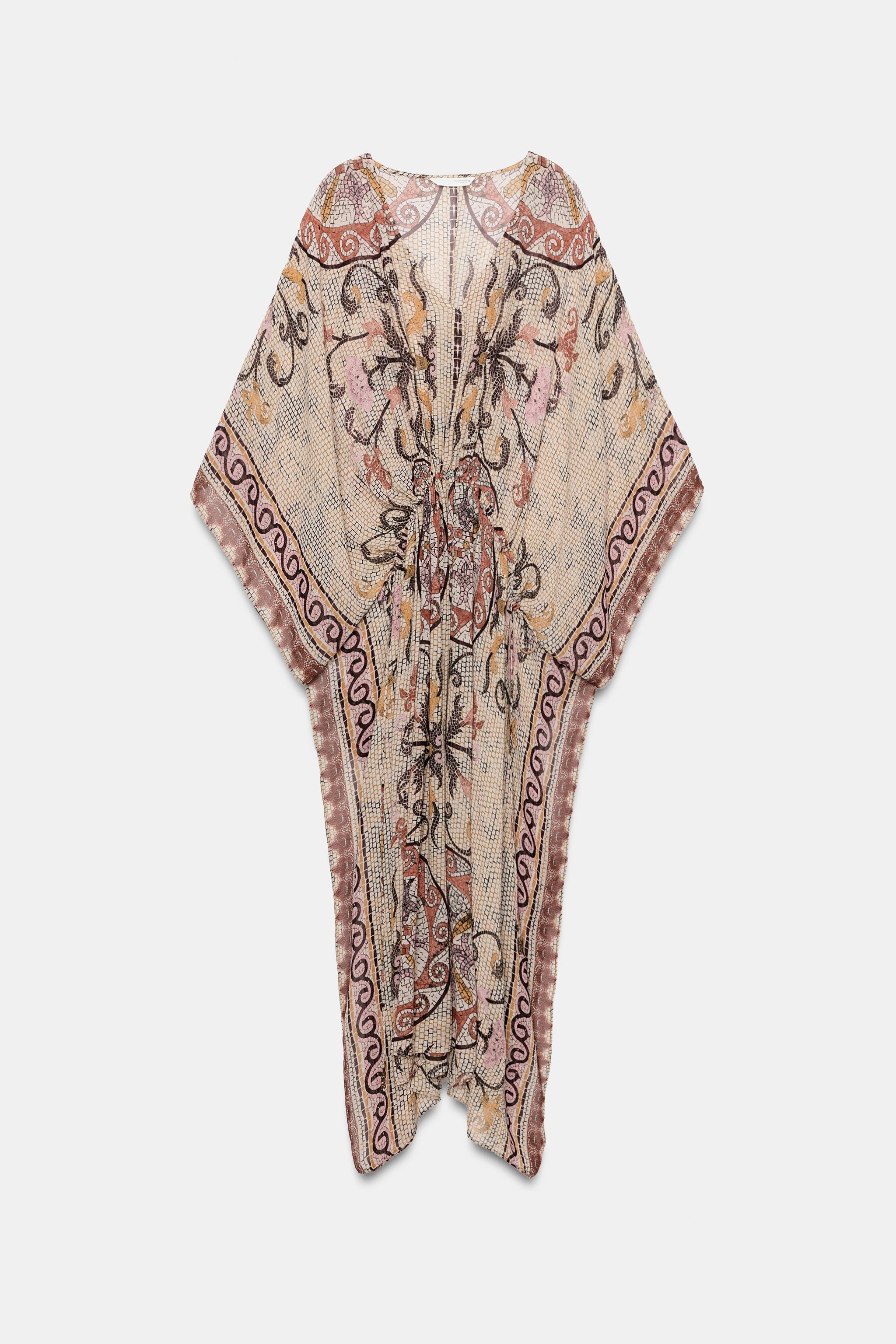 ZW COLLECTION PRINTED TUNIC DRESS - Multicolored