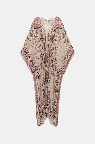 ROBE TUNIQUE IMPRIMÉE ZW COLLECTION - Multicolore de Zara - Image 5