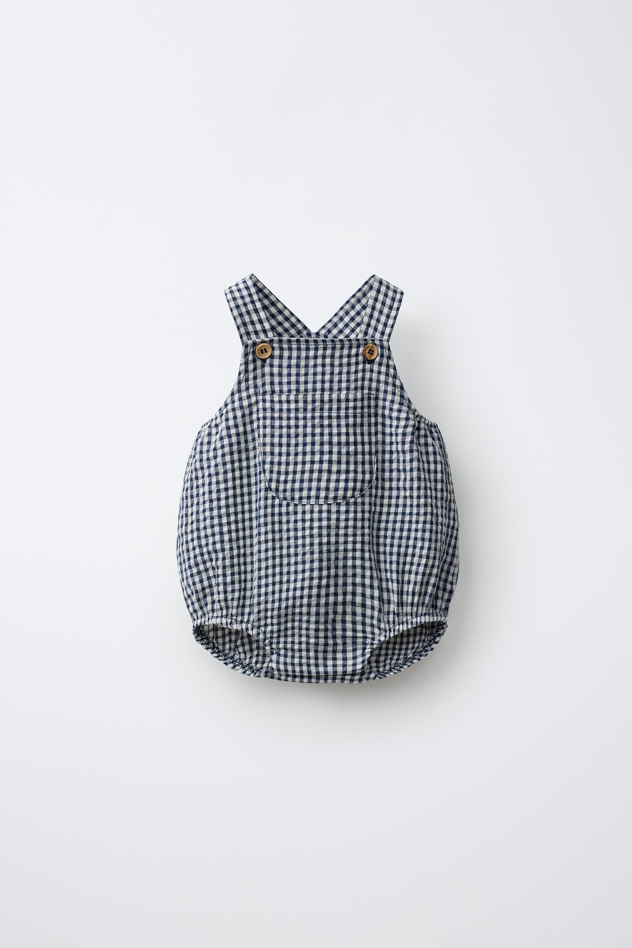 Детские комбинезоны Zara GINGHAM ROMPER