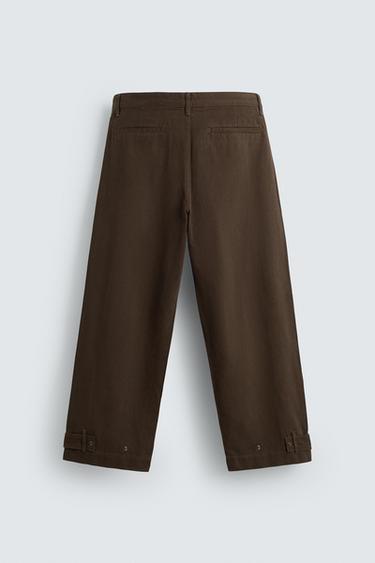 BALLOON FIT TROUSERS - Brown by Zara - Image 7