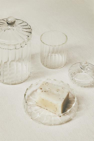 RAISED BOROSILICATE BATHROOM ACCESSORIES - Green by Zara