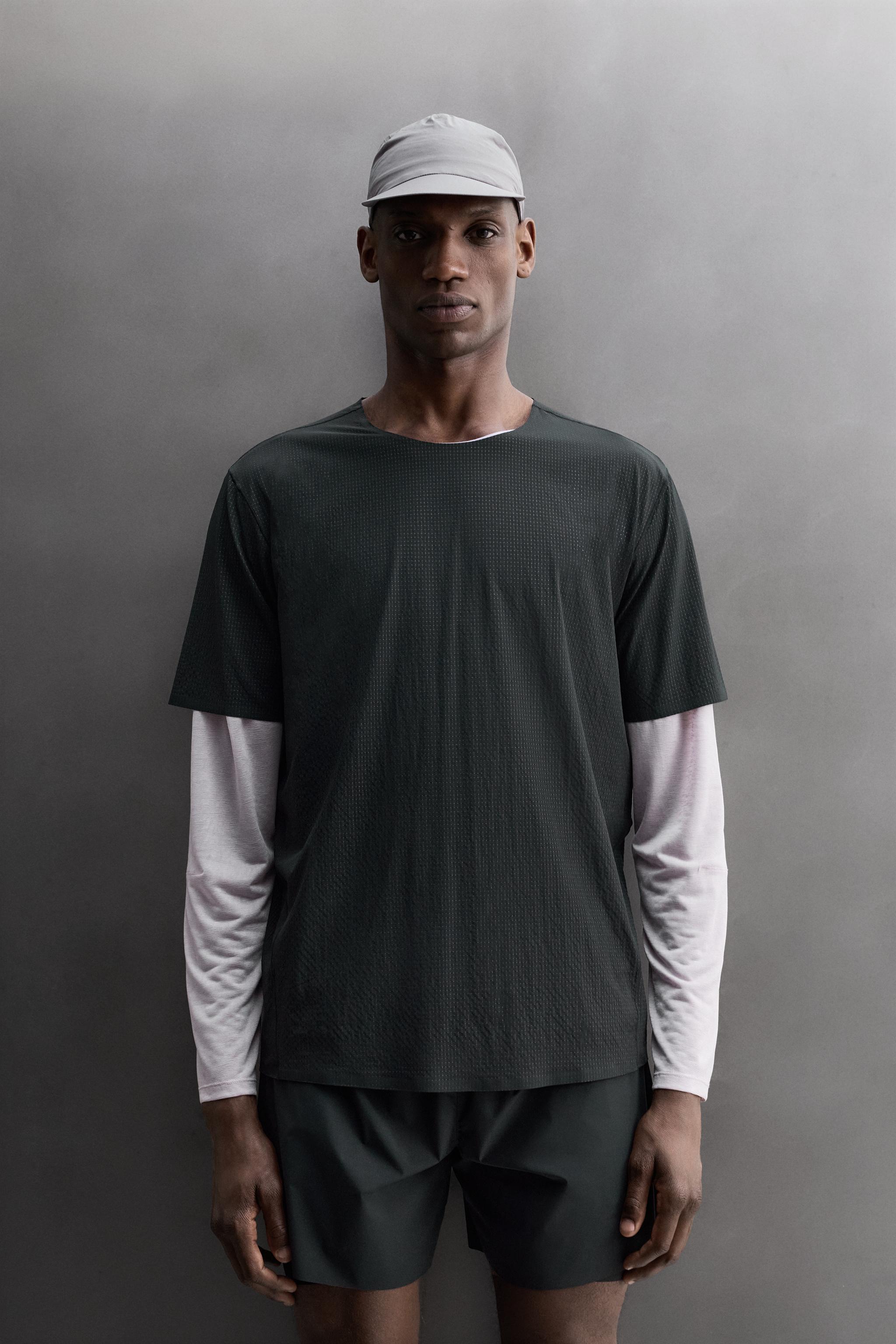 TECHNICAL TEXTURED SHIRT — Black