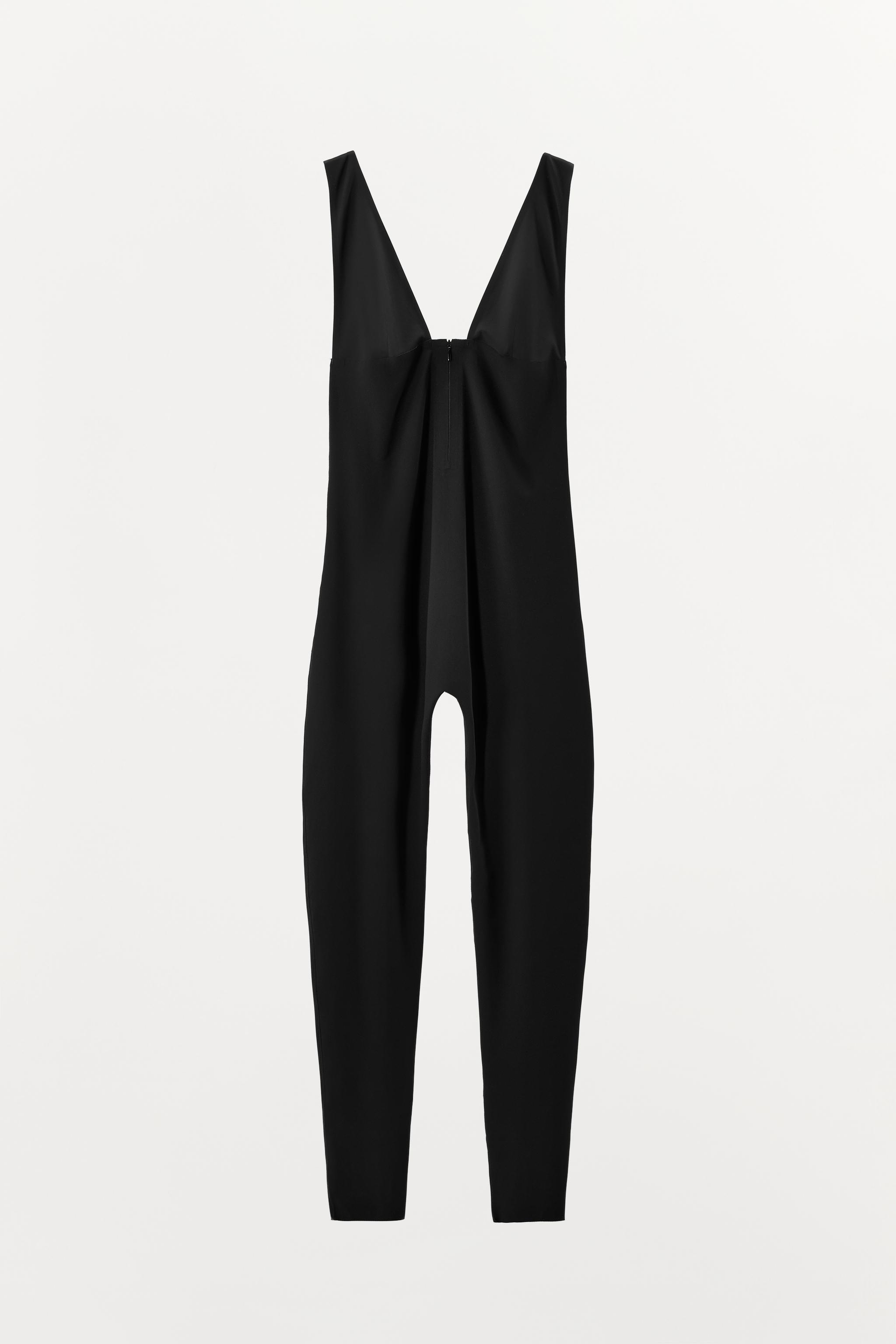 STRAPPY JUMPSUIT WITH POLYAMIDE ZIPPER