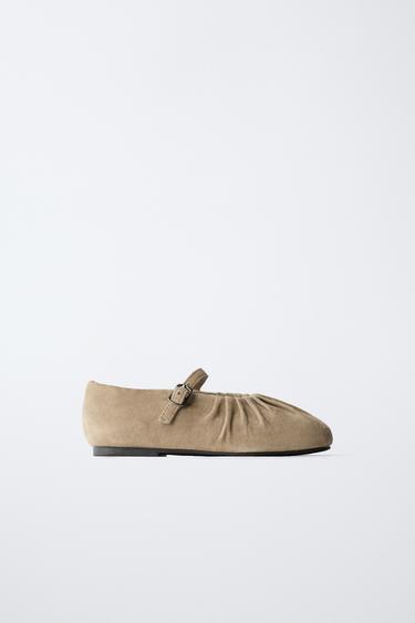Zara NAHAST BALERIINAD - Pruunikashall