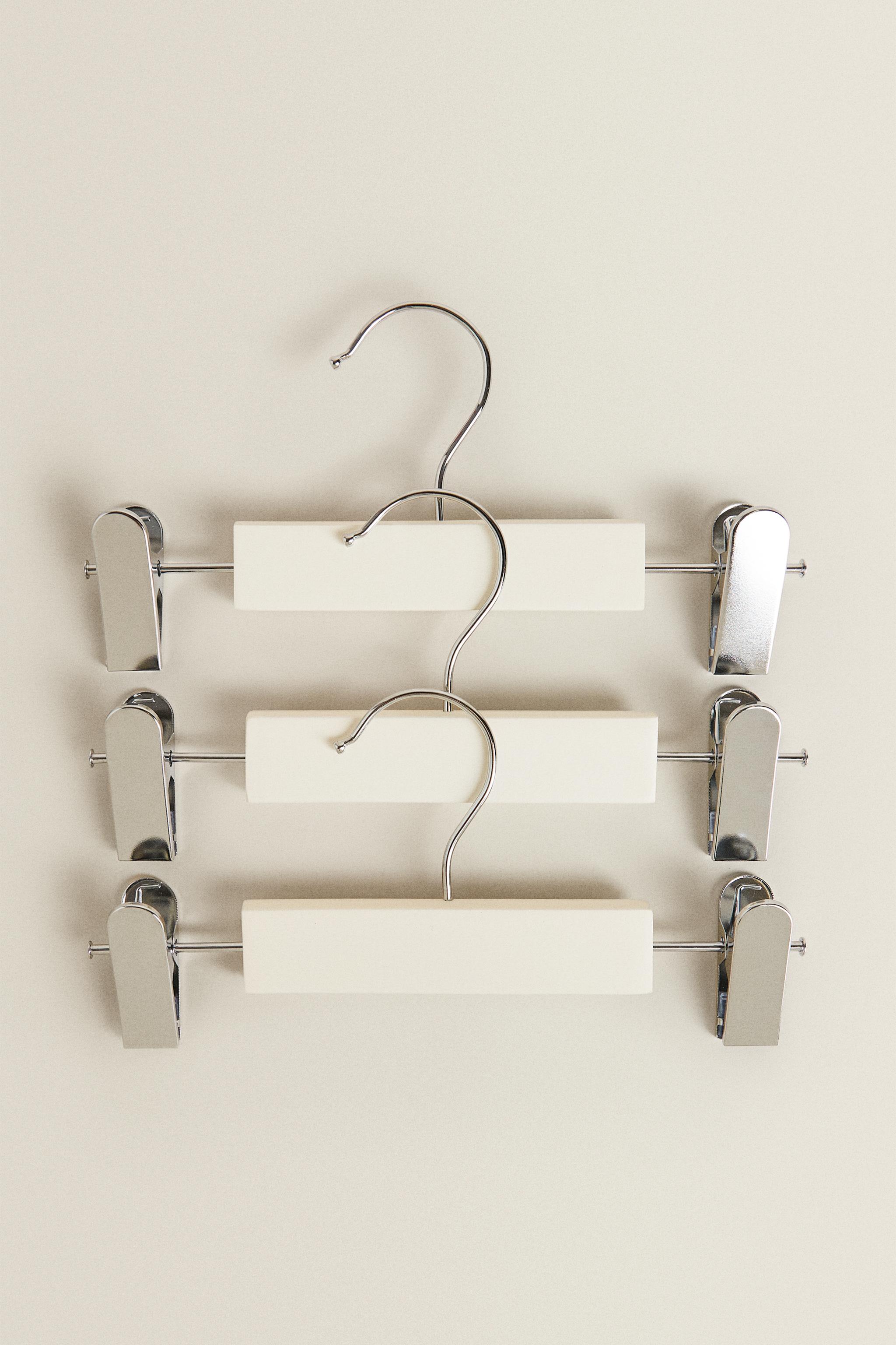 Детские куртки Zara KIDS’ WOODEN HANGERS WITH CLIPS (PACK OF 3) — фото 4