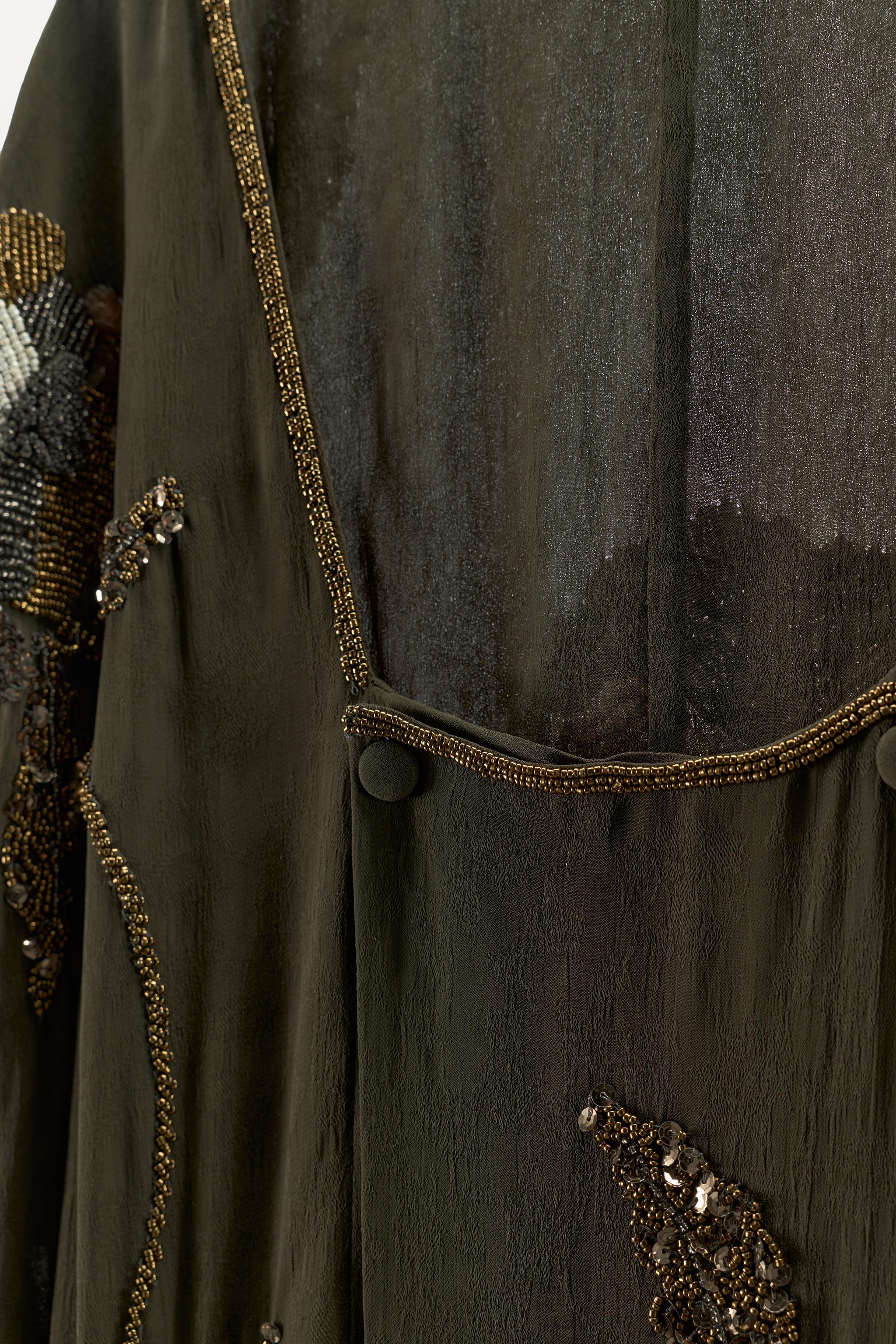 LIMITED EDITION JACQUARD EMBROIDERED DRESS WITH BEADING