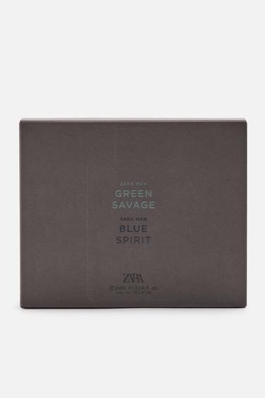 GREEN SAVAGE + BLUE SPIRIT EDT 2 X 90 ML (3,4 FL. OZ) -  de Zara - Image 1