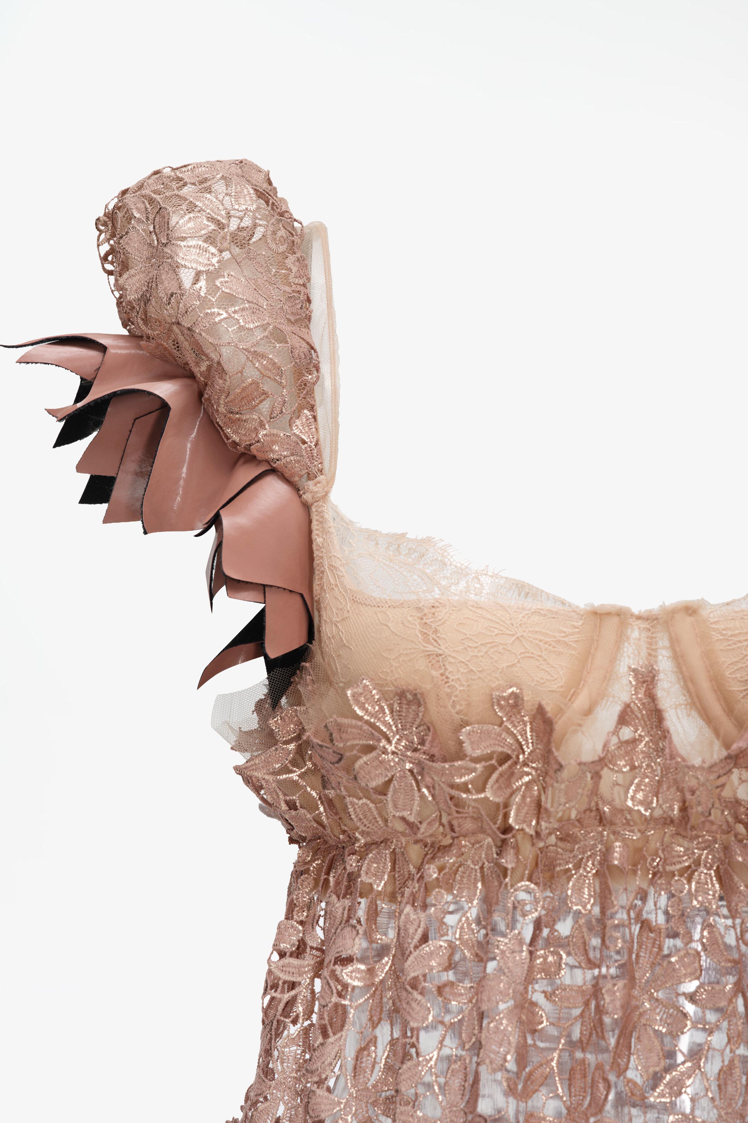 LIMITED EDITION GUIPURE COMBINED MINI DRESS