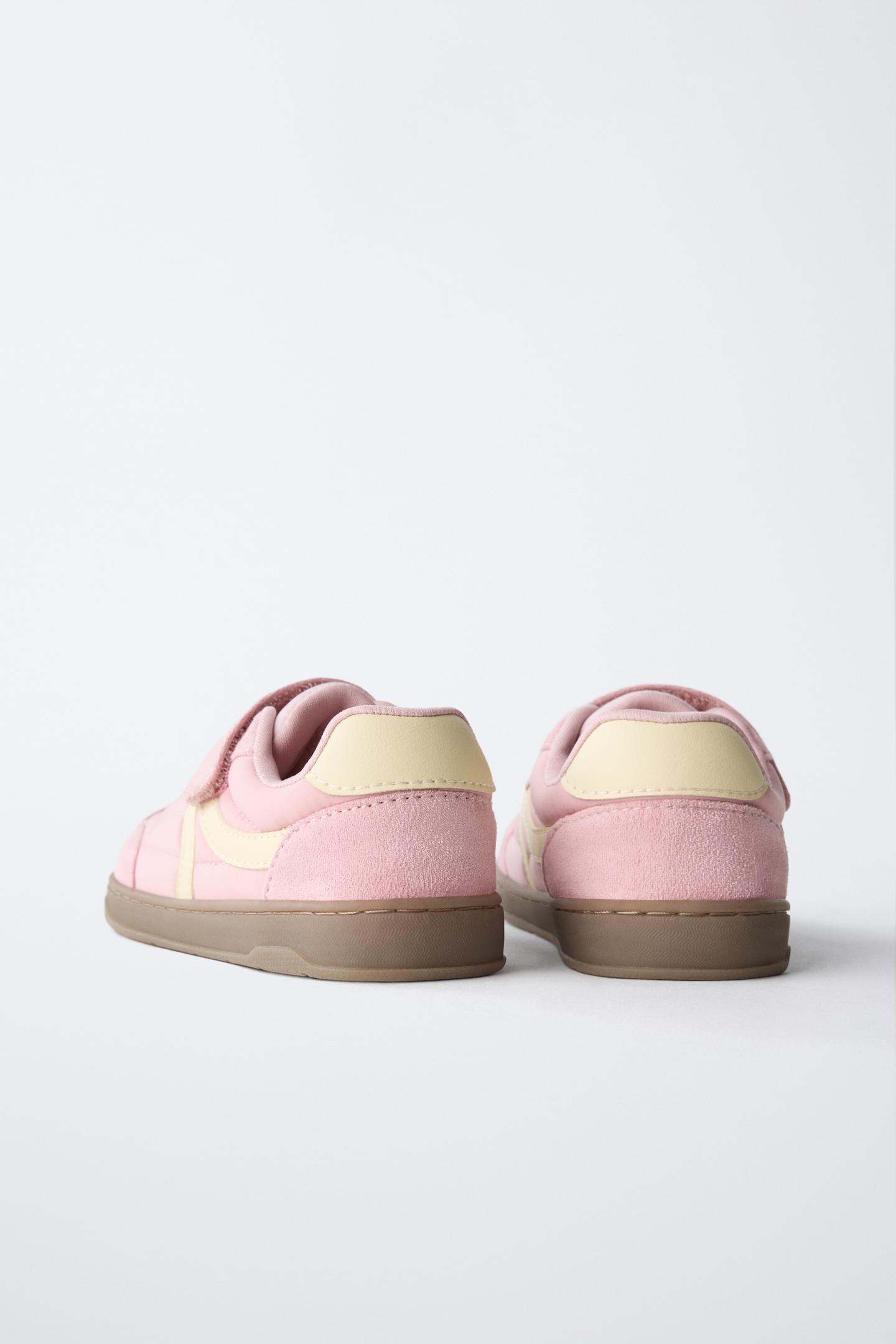 Детские кроссовки Zara Contrast Barefoot, цвет: Розовый — фото 7