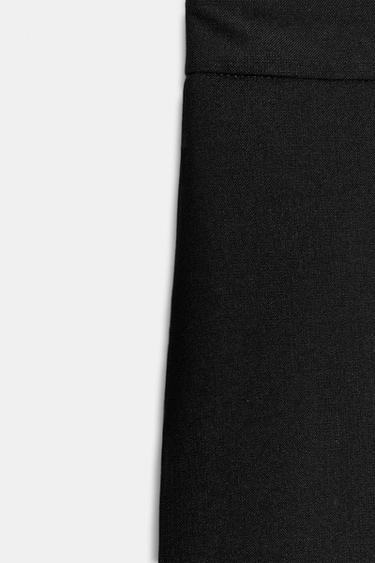 PANTALON JUPE-CULOTTE TAILLE HAUTE - Noir de Zara - Image 7