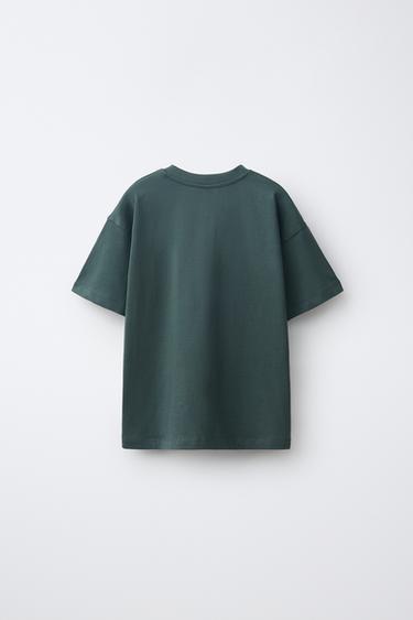 VARSITY PRINT T-SHIRT — Blue green 2