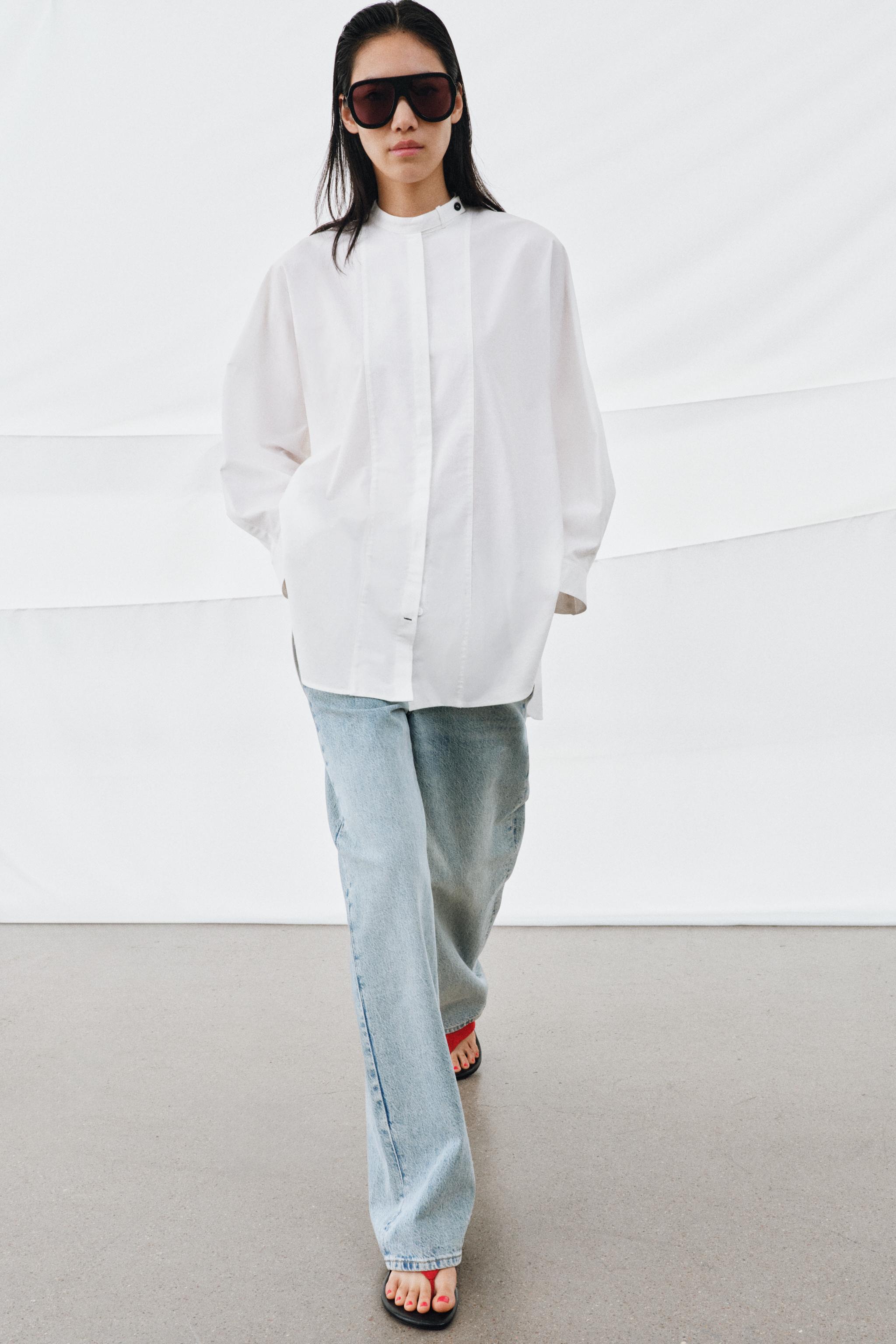 ZW COLLECTION OVERSIZED POPLIN SHIRT