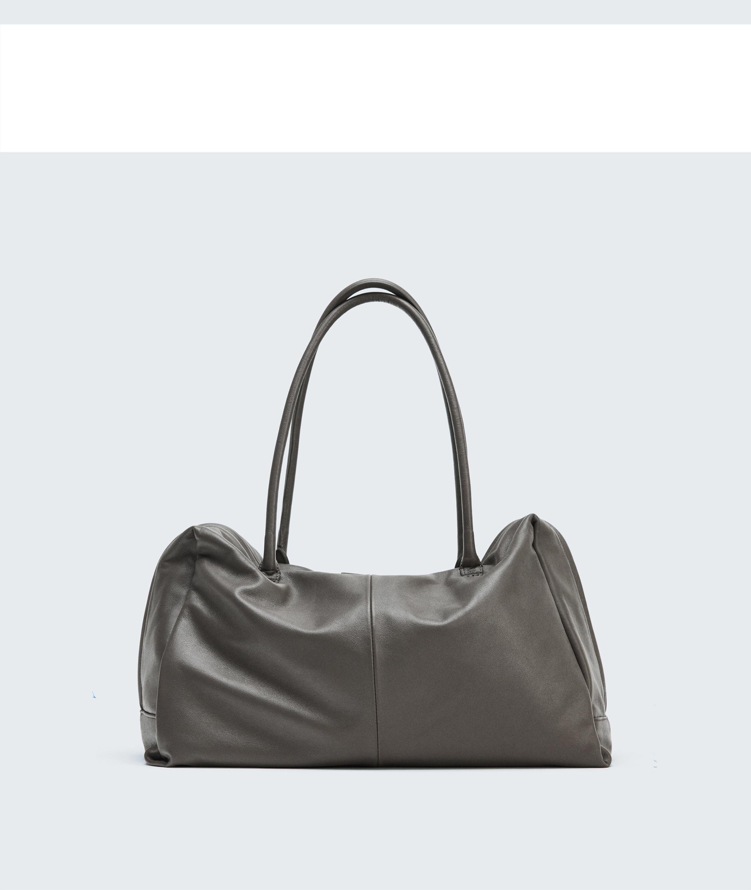 ZARA トートバッグ ボストンバッグ　レザー org.jpg