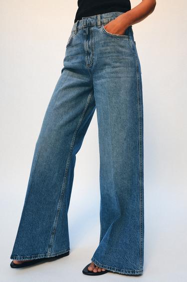 ZW COLLECTION HIGH-WAIST FLARE JEANS - Mid-blue by Zara - Image 5