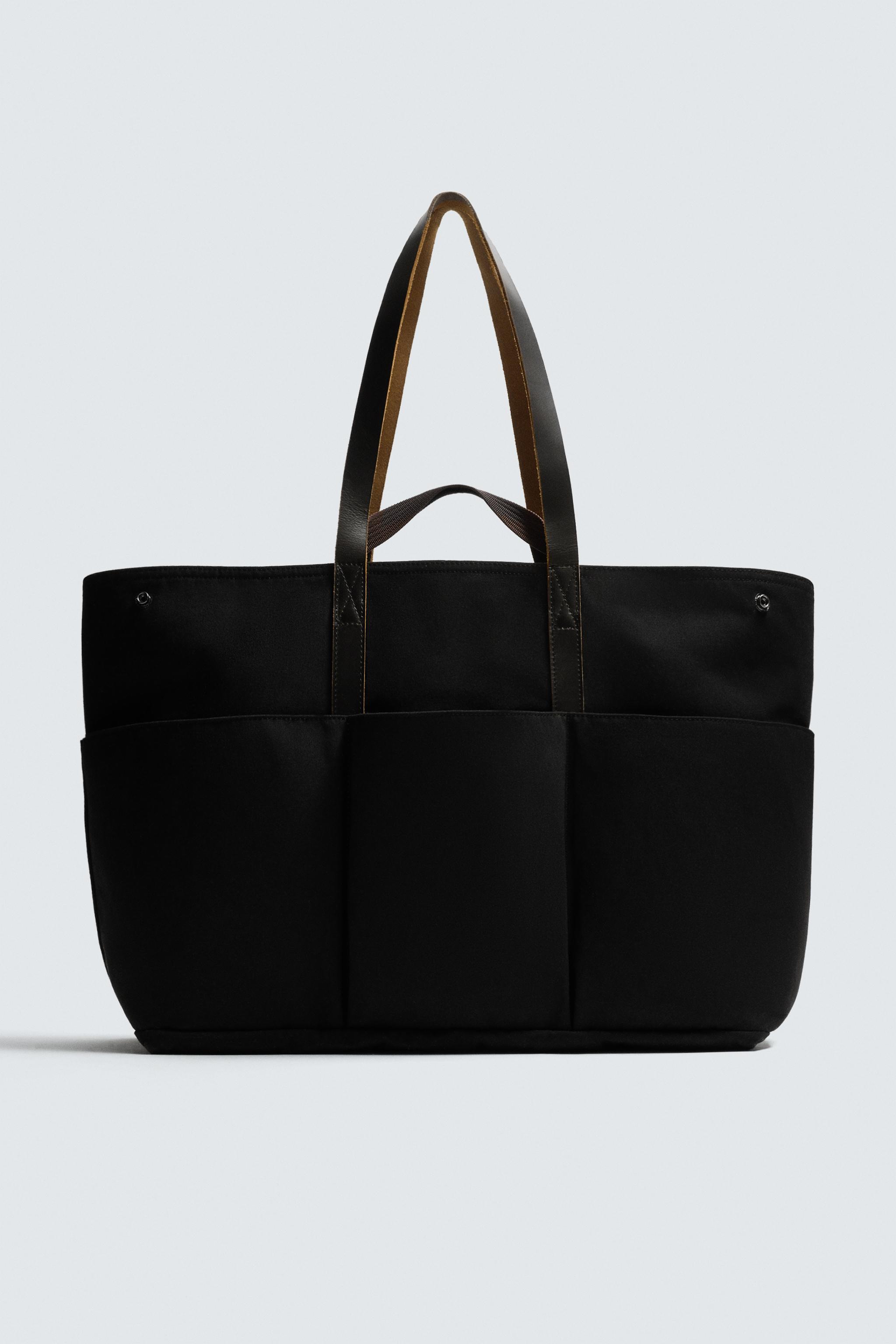 LEATHER DETAIL SHOPPER BAG AARON LEVINE X ZARA