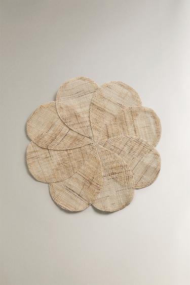FLOWER RAMIE PLACEMAT - Light beige by Zara