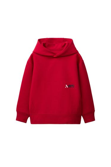 SUDADERA CAPUCHA SPORTY - Rojo de Zara