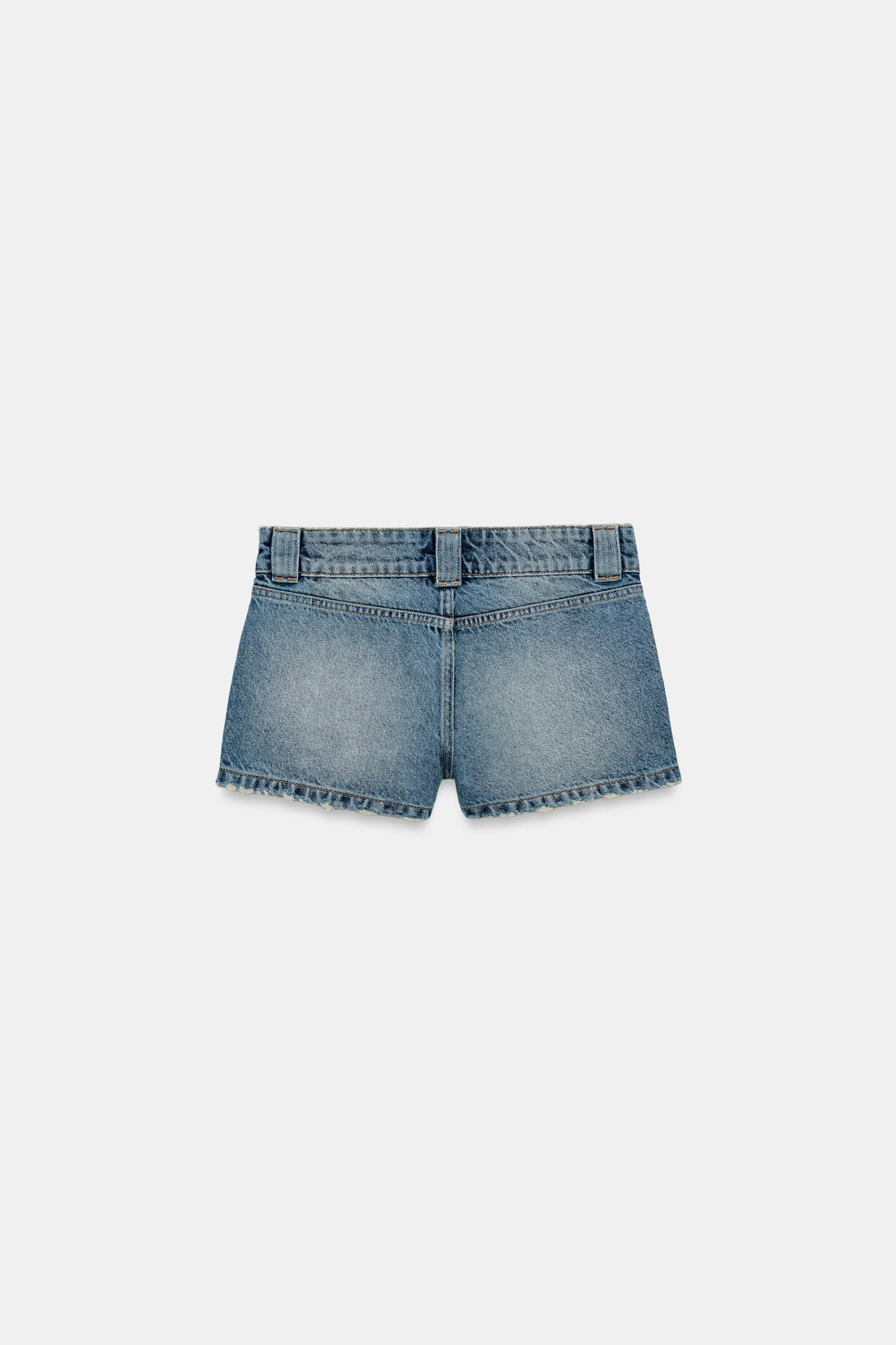Z1975 ミニスタッズ ショートパンツ - ミディアムブルー | ZARA Japan