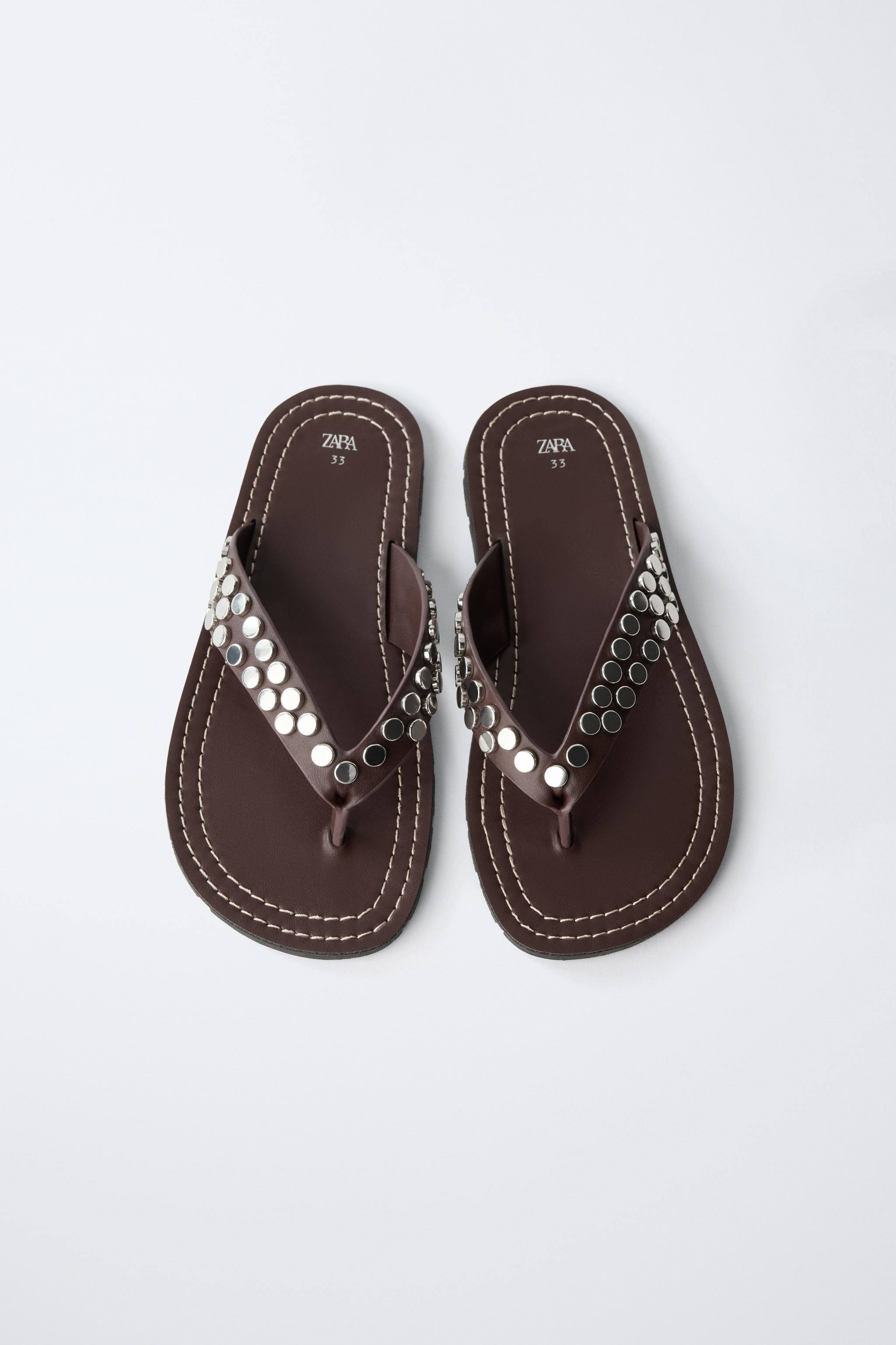 Детские сандалии Zara STUDDED SANDALS — фото 4