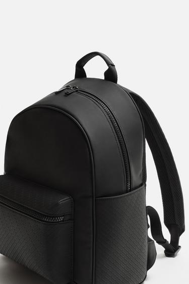 RUBBERISED BACKPACK - Black by Zara - Image 4