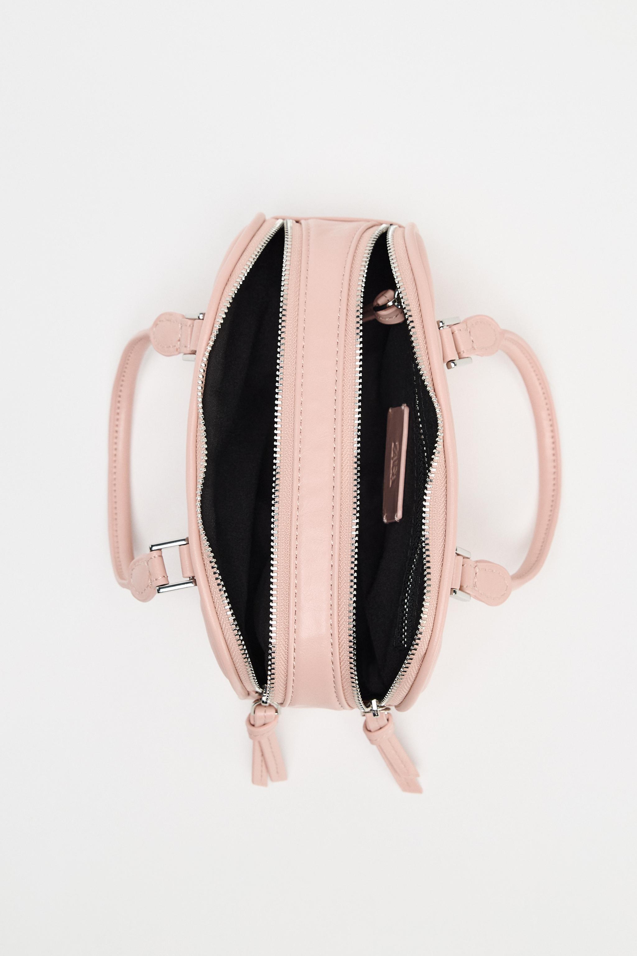 【ZARA】ミニボストンバッグ エクリュ | 6540/610/719 ミニボストンバッグ - エクリュ | ZARA Japan / 日本