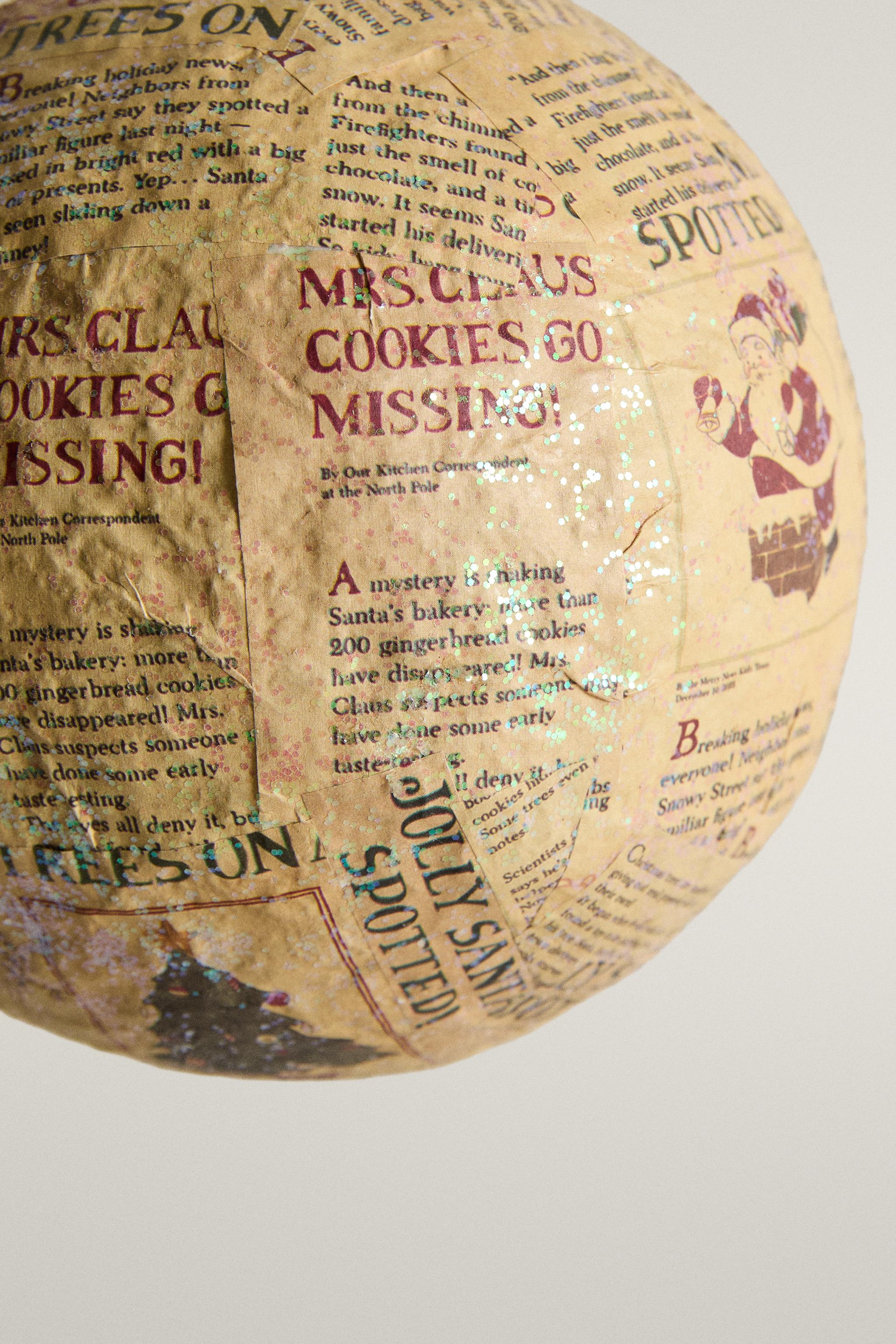 Newspaper Paper Christmas Tree Decoration