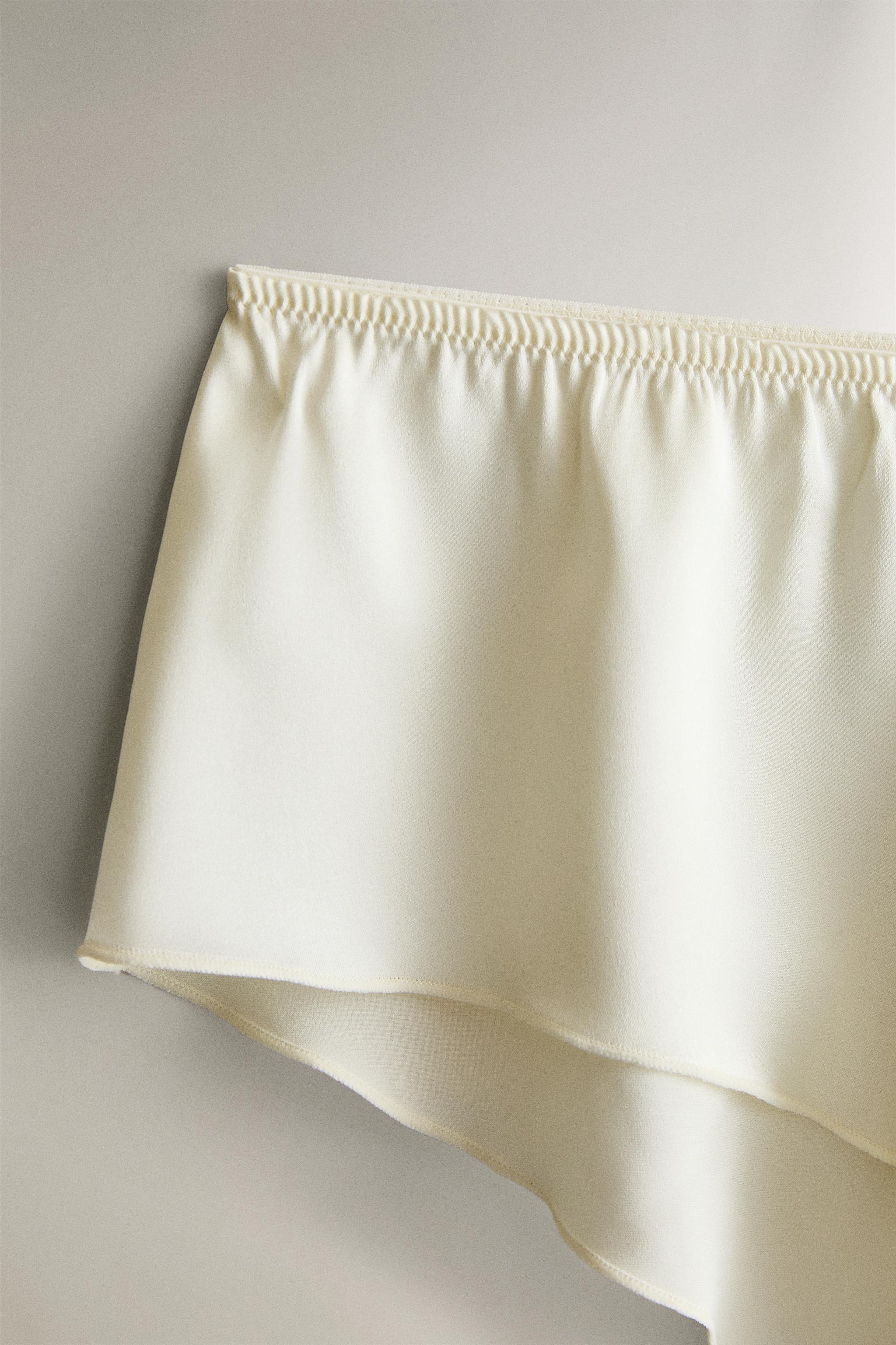 MULBERRY SILK BABY TROUSERS — Ecru