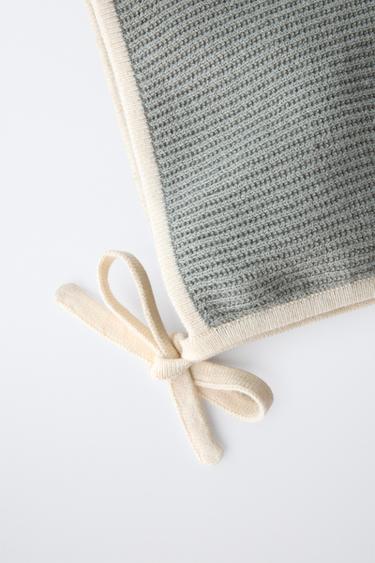 POINTED HAT WITH CONTRAST TRIM - Light khaki de Zara - Image 1
