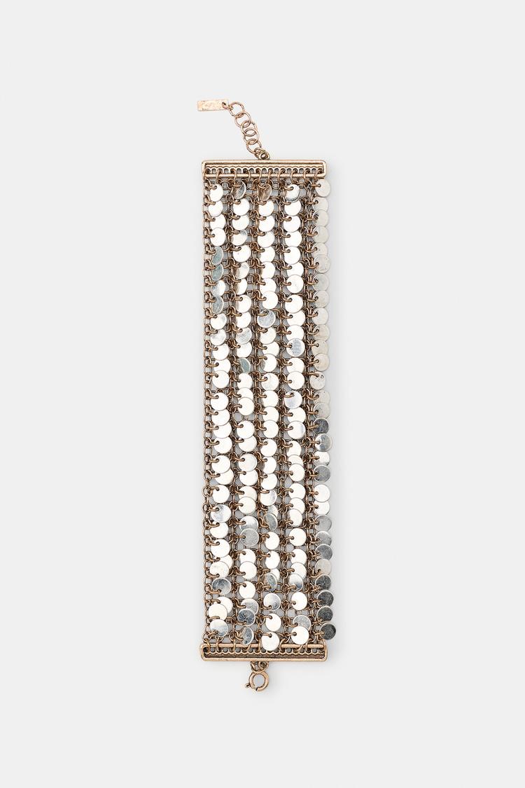 Pulsera de lentejuelas de contraste 2