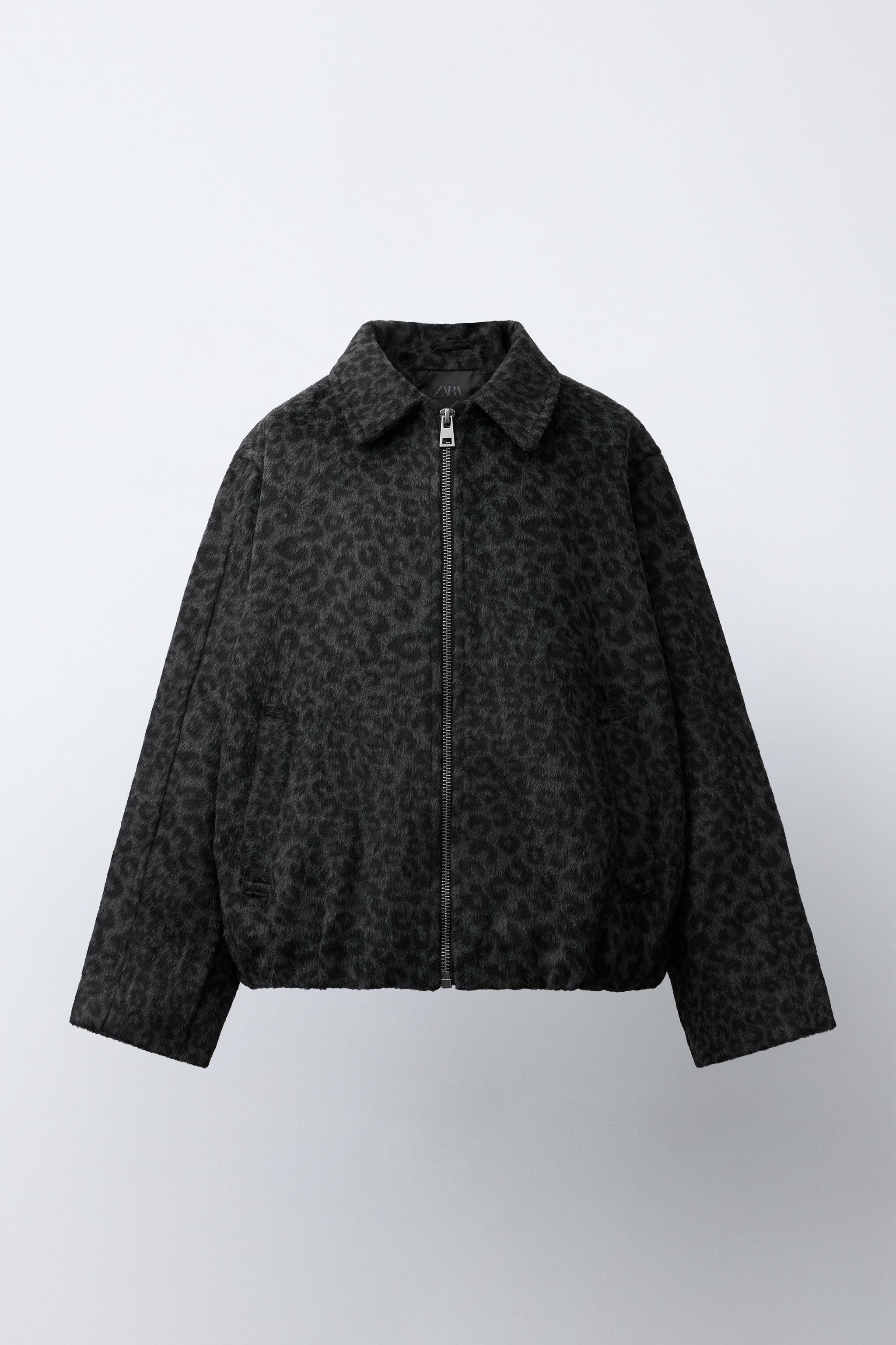 ANIMAL PRINT CLOTH JACKET - Leopard / Gray | ZARA United States