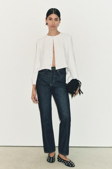 ZW COLLECTION BUTTONED JACKET - Ecru by Zara - Image 0