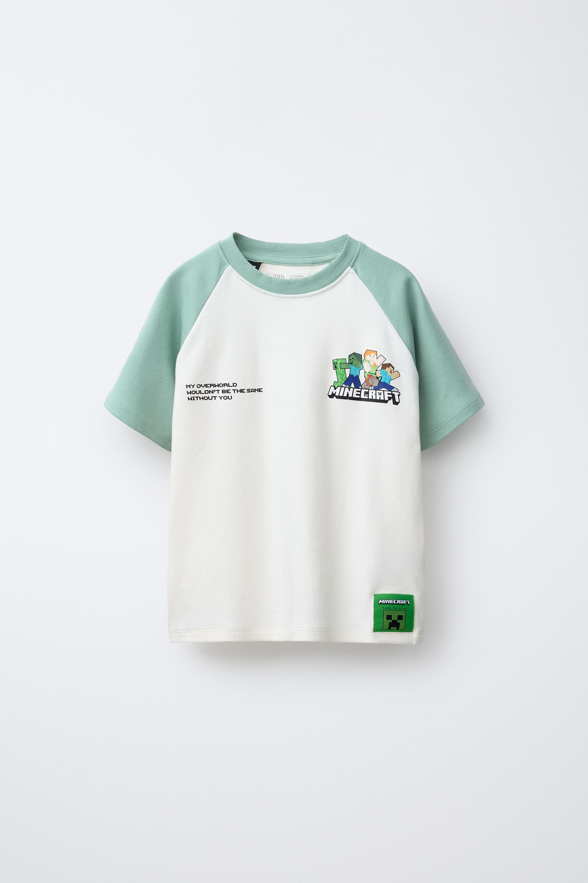 6-14 ANOS/ PIJAMA MINECRAFT © MOJANG AB. ™ - Azul / Verde | ZARA