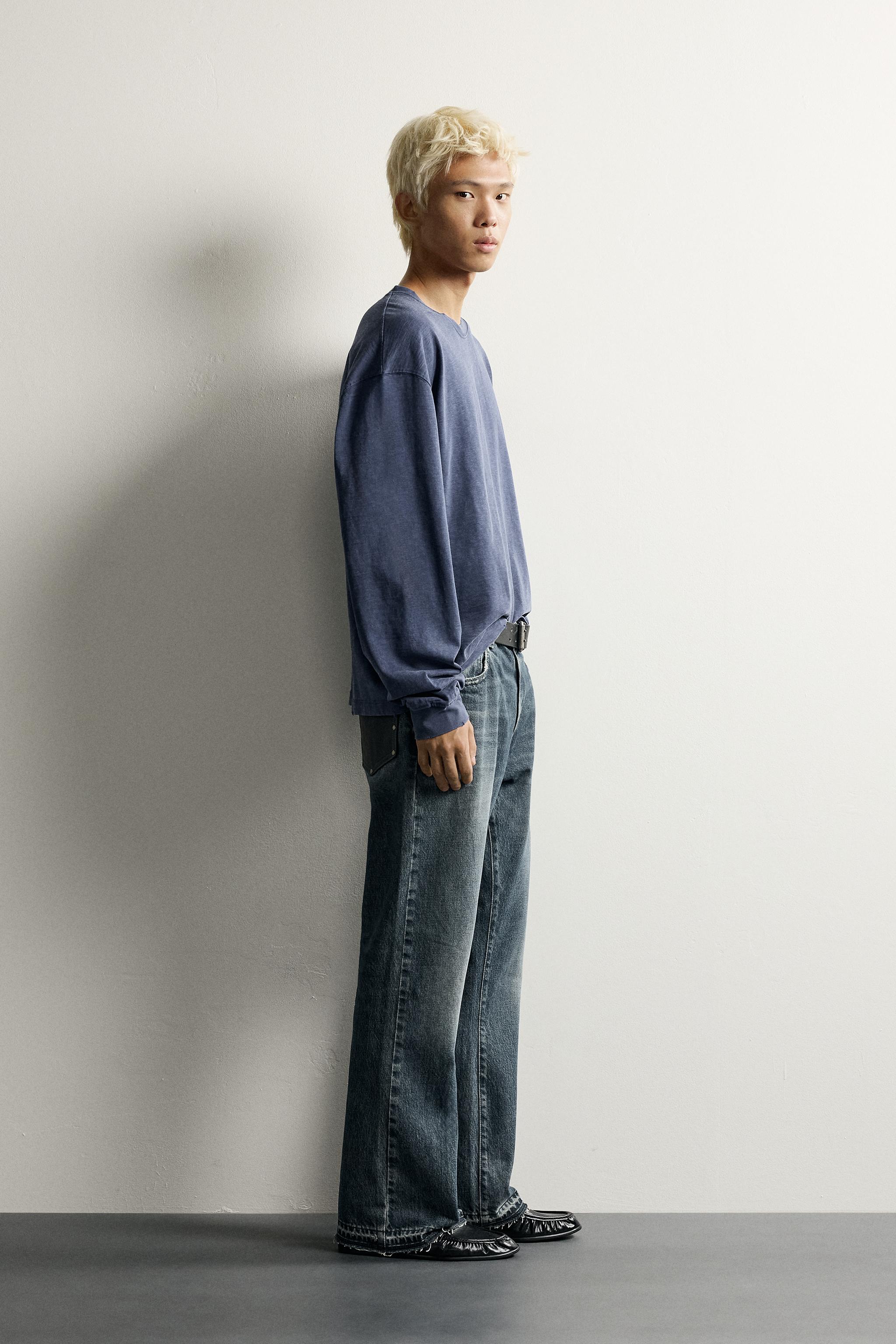 WASHED SLUB RELAXED FIT T-SHIRT - thumbnail 6
