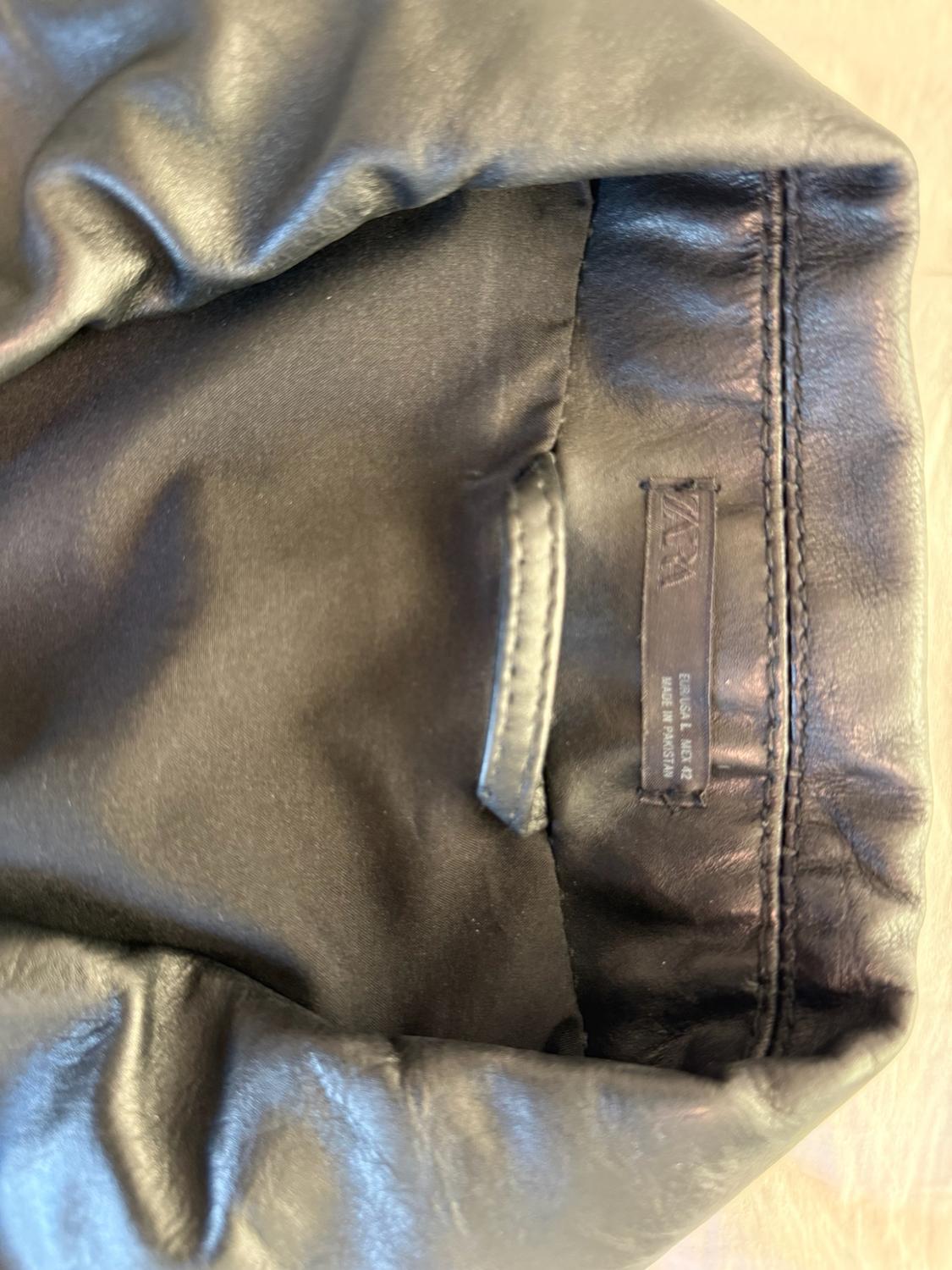 LEATHER BOXY FIT JACKET - Image 4