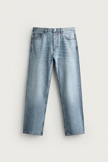 STRAIGHT-LEG JEANS - Blue by Zara
