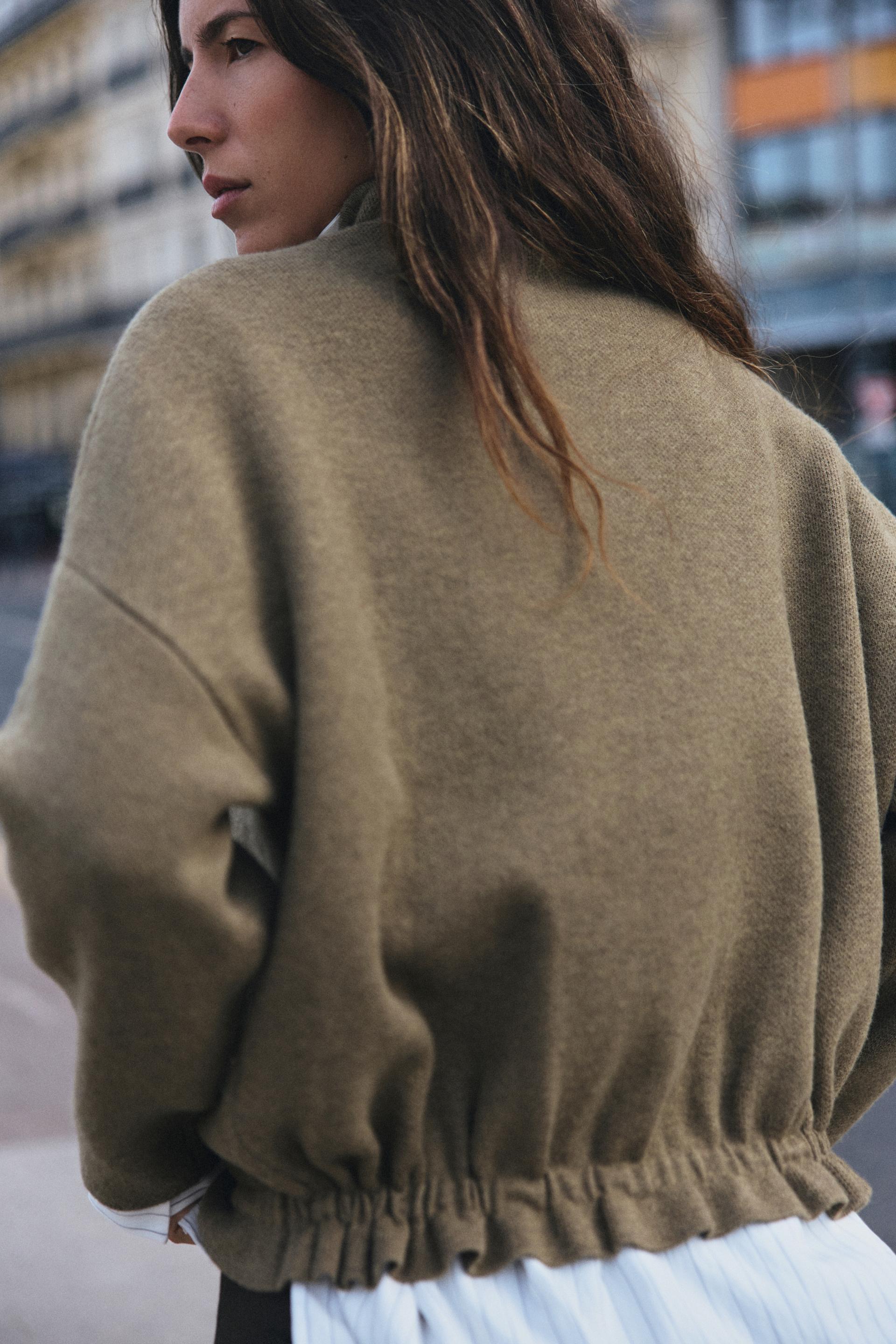 ELASTIC HEM CARDIGAN thumbnail 6